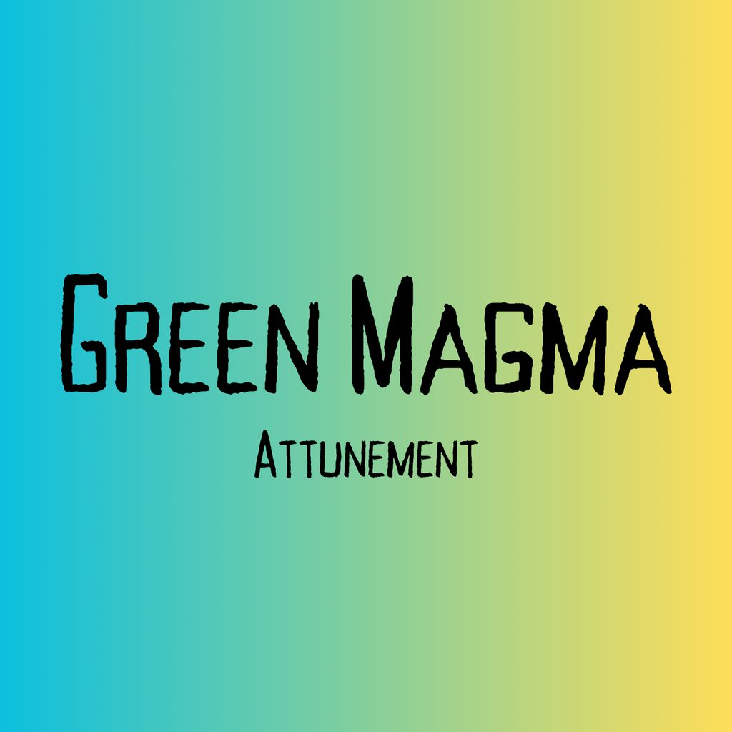 NEW!!! Green Magma Attunement Grounding Energy Healing
