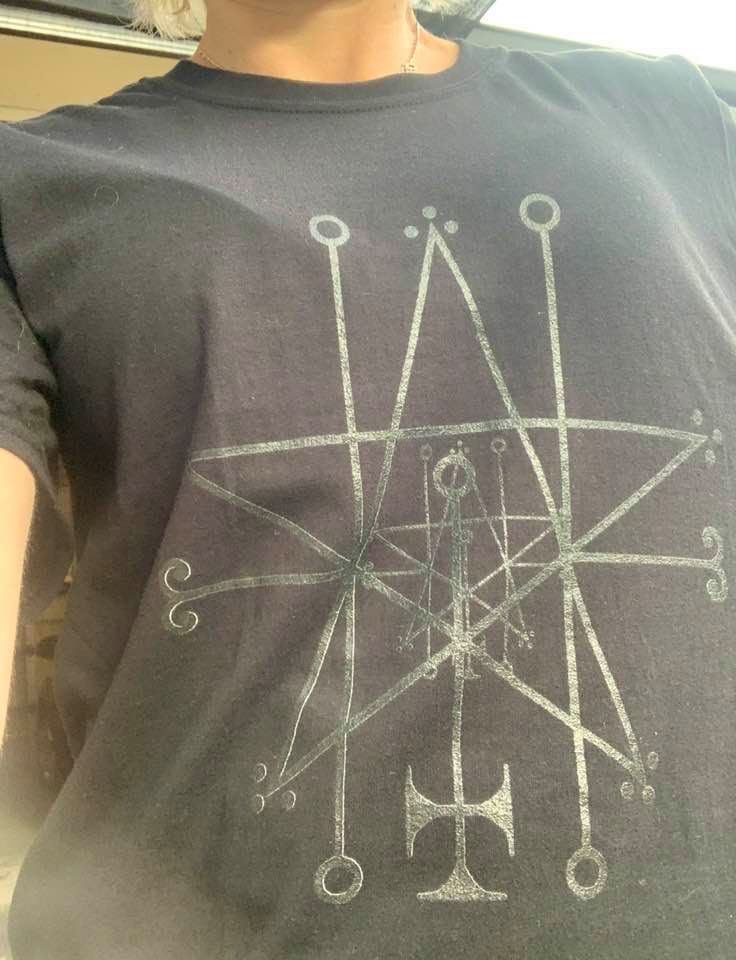 Astaroth Sigil Black Graphic T-Shirt