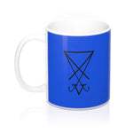 Lucifer Blue Sigil Mug 11oz - BlackTreeBlueRaven