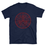 Enochian Protection Symbol Graphic Tee in Red Print!  (Unisex) - BlackTreeBlueRaven