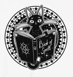 Black Cat Magick Spellbook Witch T-Shirt
