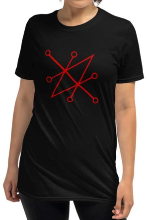 Azazel Saturn in Red Unisex T-Shirt