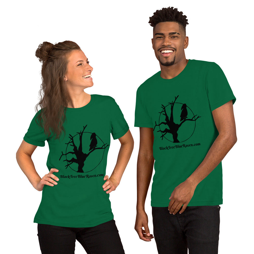 BlackTreeBlueRaven Logo Tee Shirt for Men Or Woman - BlackTreeBlueRaven