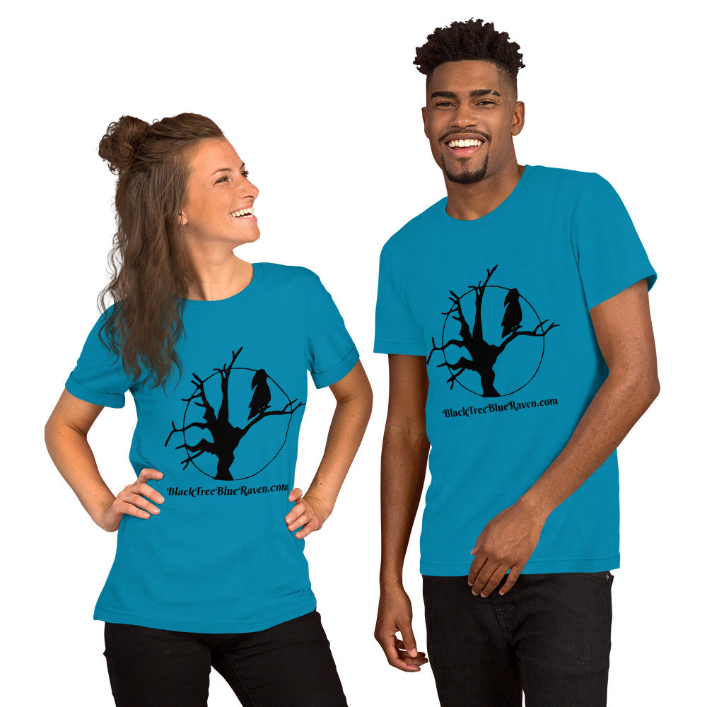 BlackTreeBlueRaven Logo Tee Shirt for Men Or Woman - BlackTreeBlueRaven