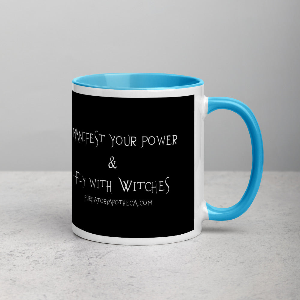 Purgatory Apothecary Mug with Color Blue Red Black or Yellow