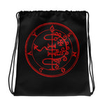 Asmoday Asmodeus Graphic Vintage Sigil Drawstring Bag