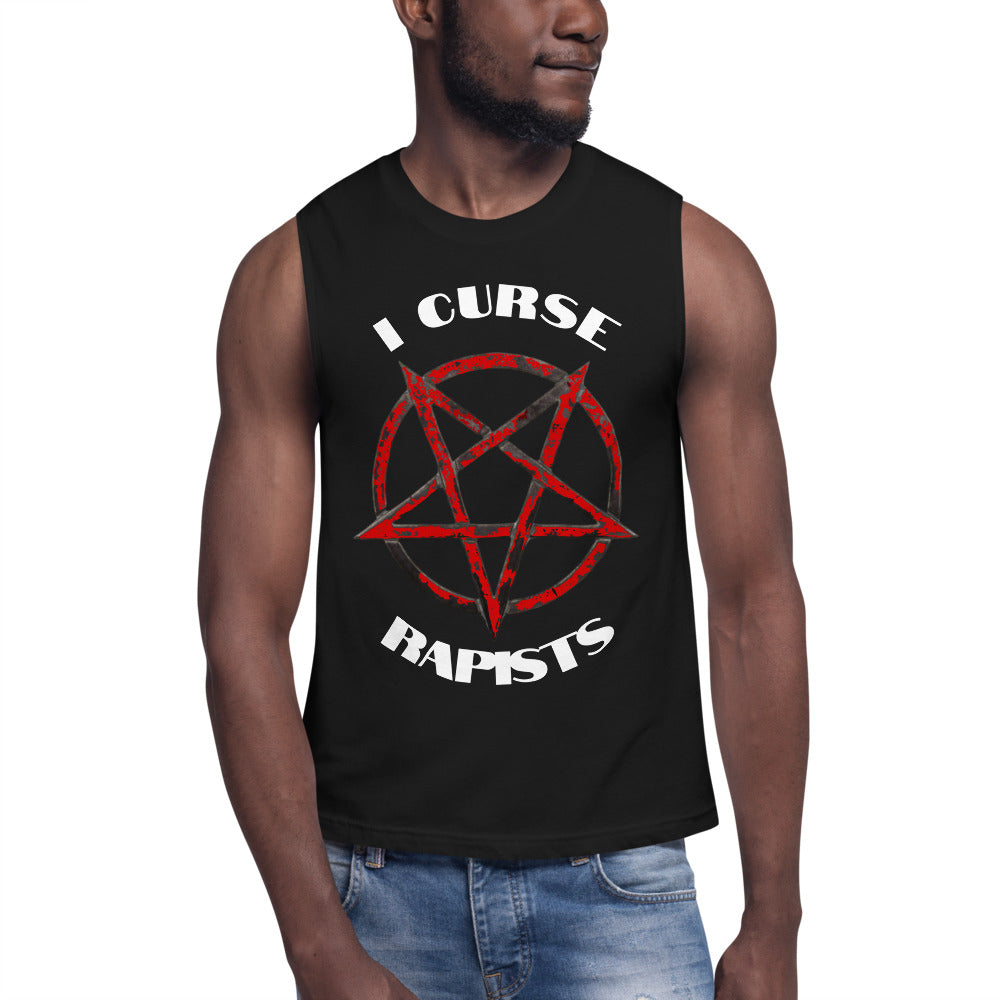 V.K Jehannum Brand "I Curse Rapists" Summer Muscle Shirt