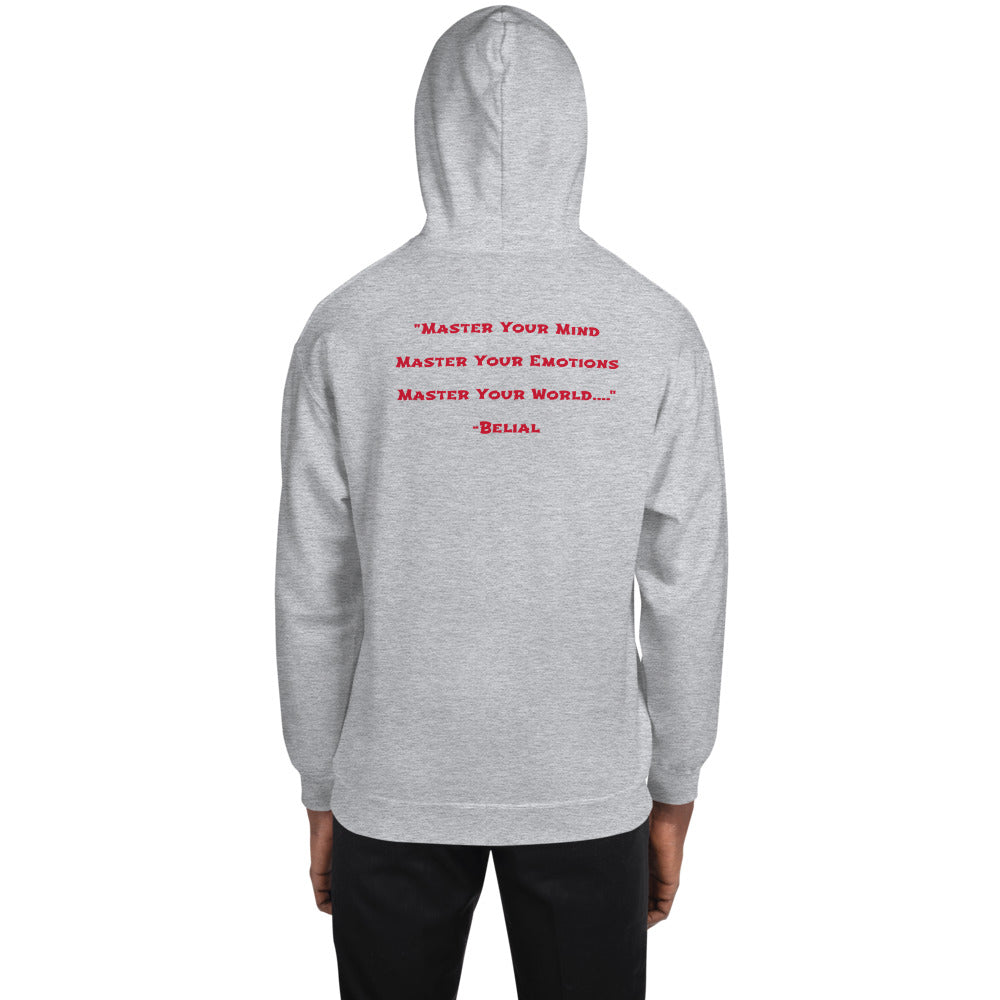 Belial "Master Your World" Quote On Back Goetic Gateway Sigil Hoodie